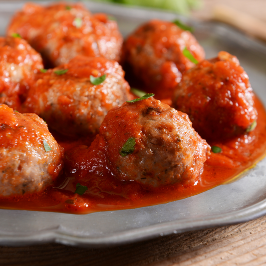 Grass-Fed Angus Mince Meatballs in a Tomato Sauce