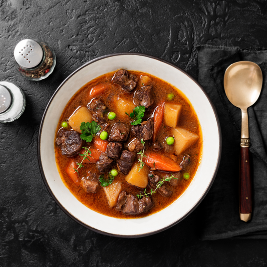 Angus Beef Stew with Bone Broth and Vegetables
