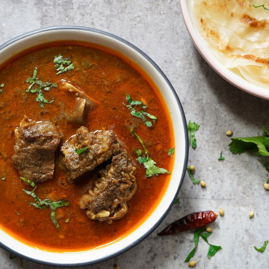 Traditional Easter Free-Range Lamb Stew with Roti
