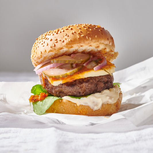 L.A. FARMS Certified 100% Wagyu Beef Burger with Cheese