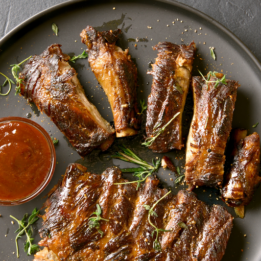 L.A. FARMS Free-Range Lamb Riblets with Sticky Chutney and Thyme