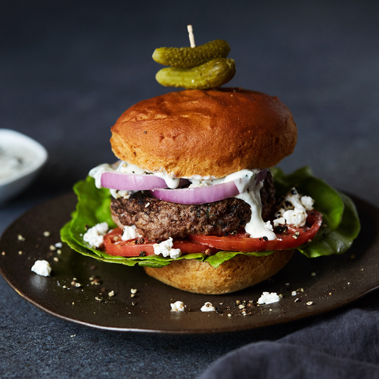 Greek Lamb Burgers with Tzatziki Sauce
