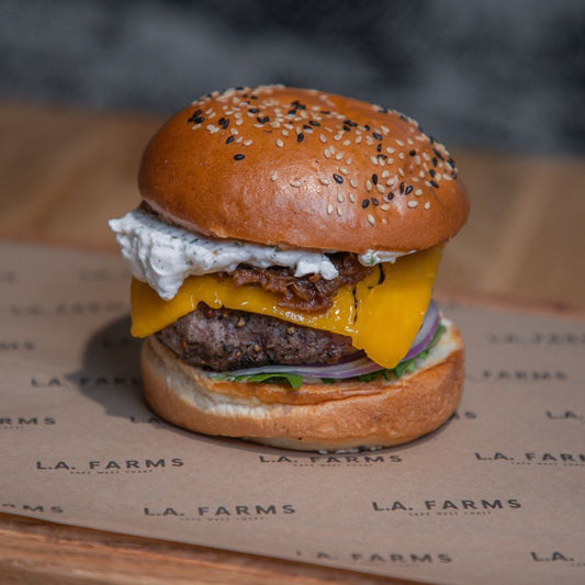 L.A. FARMS Free-Range Lamb Burger