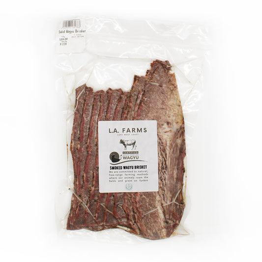 L.A. FARMS Certified  Wagyu Aged Smoked Beef Brisket